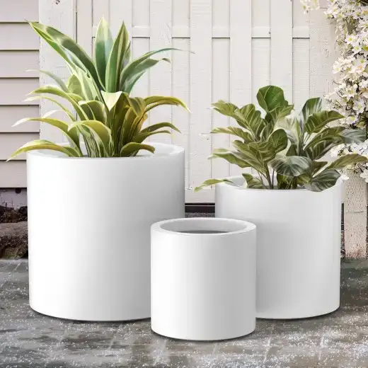 Cylindrical Indoor Plant Pot